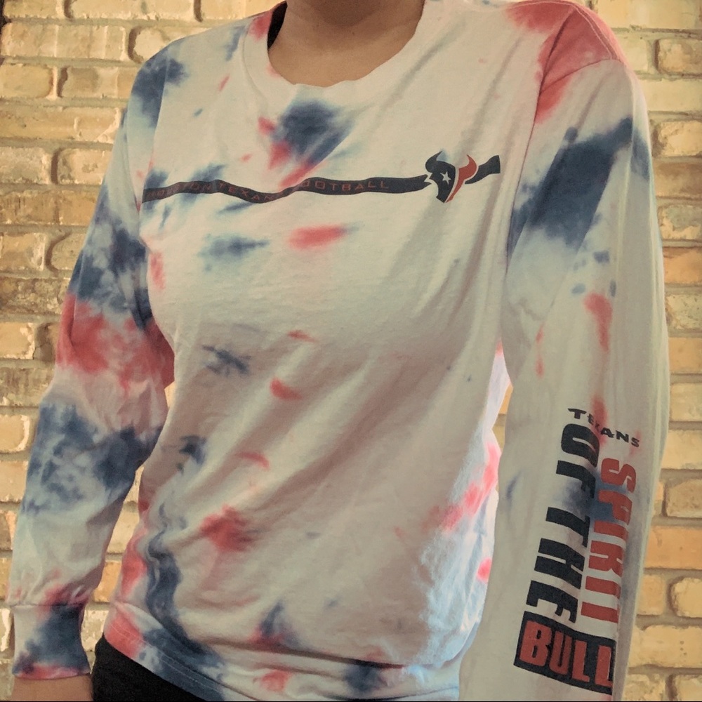 donating soon HOUSTON TEXANS TIE DYE GRAPHIC